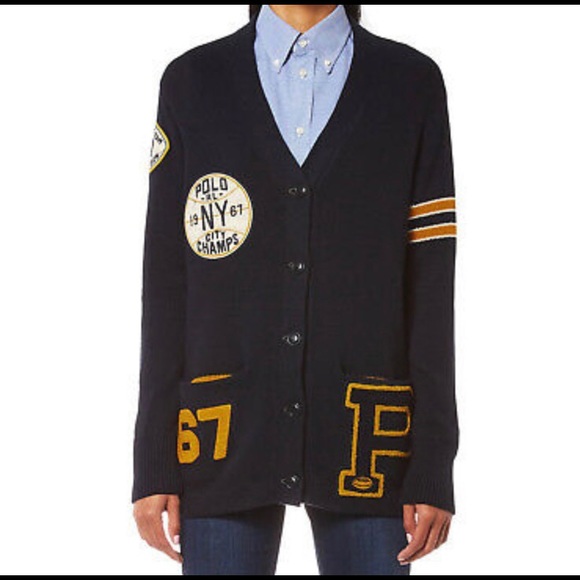 ralph lauren varsity sweater